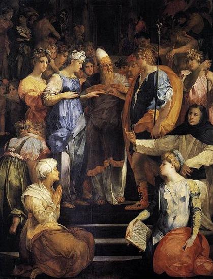 Rosso Fiorentino Betrothal of the Virgin oil painting image